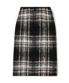 TOMORROWLAND / トゥモローランド ミニ・ひざ丈スカート | カラーネップチェック タイトストレートスカート