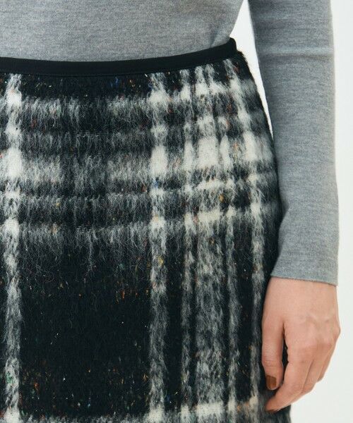 TOMORROWLAND / トゥモローランド ミニ・ひざ丈スカート | カラーネップチェック タイトストレートスカート | 詳細5