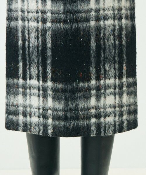 TOMORROWLAND / トゥモローランド ミニ・ひざ丈スカート | カラーネップチェック タイトストレートスカート | 詳細7