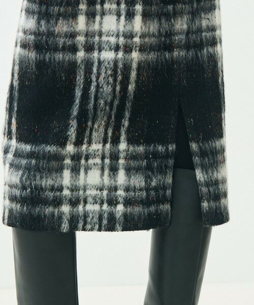 TOMORROWLAND / トゥモローランド ミニ・ひざ丈スカート | カラーネップチェック タイトストレートスカート | 詳細8