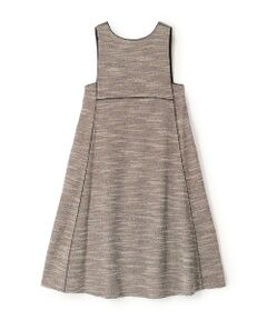 TOMORROWLAND / トゥモローランド ミニ丈・ひざ丈ワンピース | ファンシーニット フロンタブルドレス