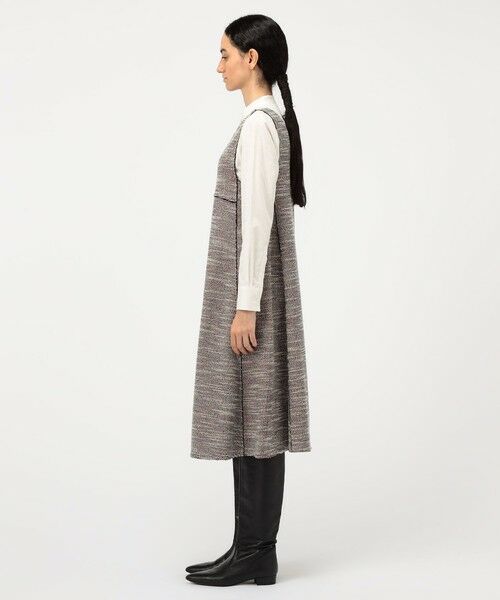 TOMORROWLAND / トゥモローランド ミニ丈・ひざ丈ワンピース | ファンシーニット フロンタブルドレス | 詳細2