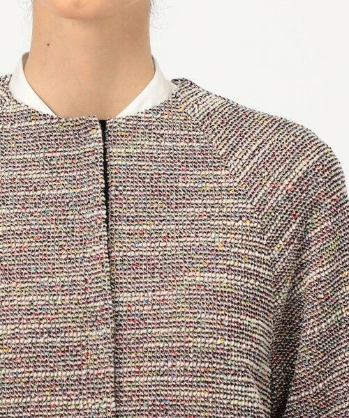 TOMORROWLAND / トゥモローランド ノーカラージャケット | ファンシーニット ペプラムジャケット | 詳細6