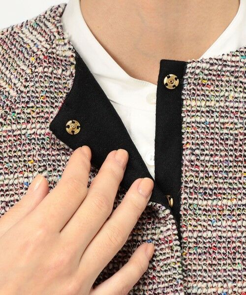 TOMORROWLAND / トゥモローランド ノーカラージャケット | ファンシーニット ペプラムジャケット | 詳細8