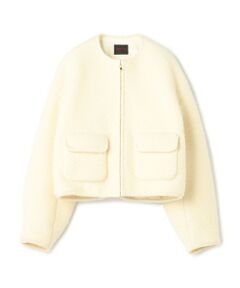 TOMORROWLAND / トゥモローランド ブルゾン | シープニット ジップアップブルゾン