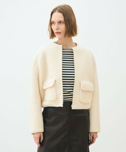 TOMORROWLAND / トゥモローランド ブルゾン | シープニット ジップアップブルゾン | 詳細2