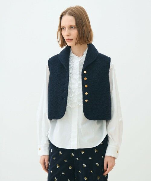 TOMORROWLAND / トゥモローランド ベスト | シープニット ショールカラージレ | 詳細2