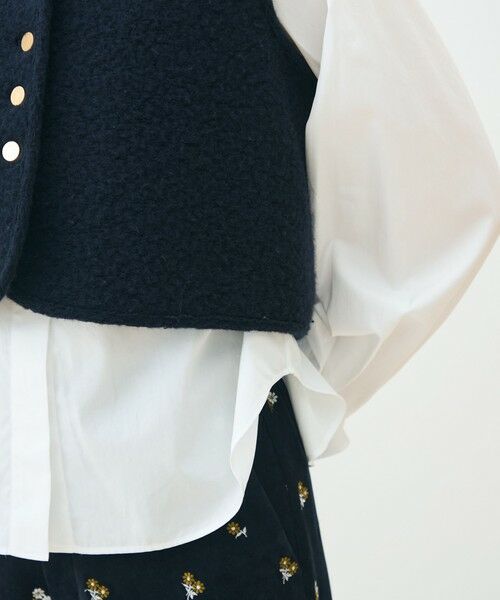 TOMORROWLAND / トゥモローランド ベスト | シープニット ショールカラージレ | 詳細8