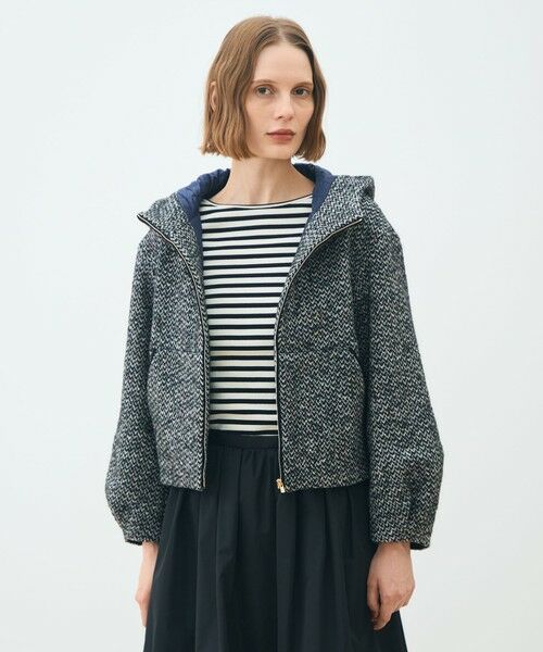 TOMORROWLAND / トゥモローランド ブルゾン | カラーネップホームスパン フーデットブルゾン | 詳細2