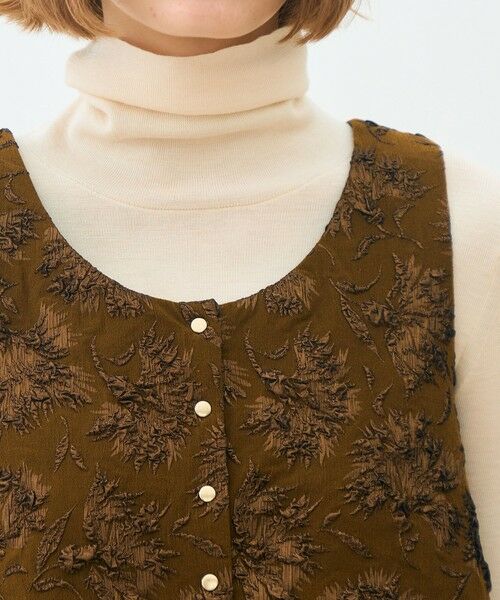 TOMORROWLAND / トゥモローランド ベスト | フローラビーストレッチ トラペーズジレ | 詳細5