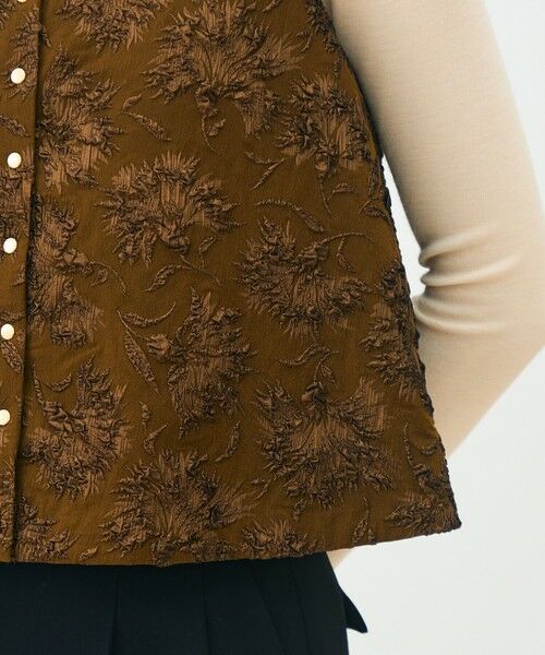 TOMORROWLAND / トゥモローランド ベスト | フローラビーストレッチ トラペーズジレ | 詳細8