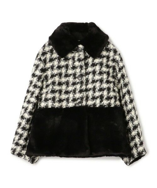 TOMORROWLAND/トゥモローランド 【WEB先行予約】グリハウンドトゥース チェンジカラージャケット 18 ブラック系 36(9号) TOMORROWLAND/トゥモローランド 【WEB先行予約】グリハウンドトゥース チェンジカラージャケット 18 ブラック系 36(9号)