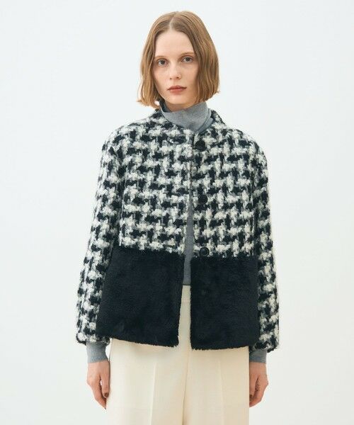 TOMORROWLAND / トゥモローランド その他アウター | グリハウンドトゥース チェンジカラージャケット | 詳細10