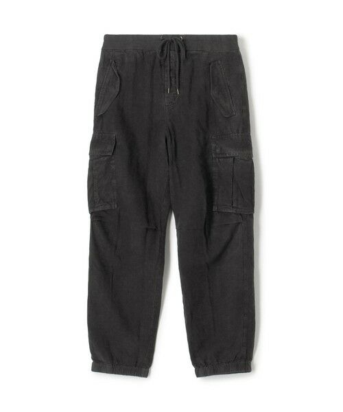 TOMORROWLAND/トゥモローランド テクスチャードリネンフライトパンツ MTXL1446 19 ブラック 2(L)