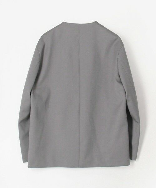 TOMORROWLAND / トゥモローランド ノーカラージャケット | ウォッシャブルギャバジン カラーレスジャケット | 詳細2