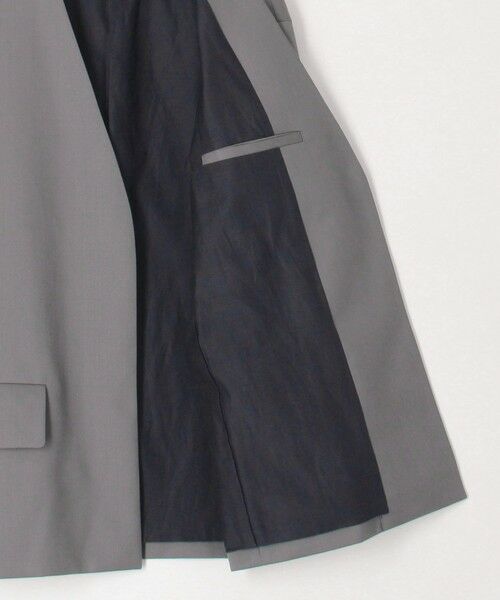 TOMORROWLAND / トゥモローランド ノーカラージャケット | ウォッシャブルギャバジン カラーレスジャケット | 詳細5