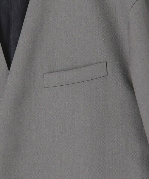 TOMORROWLAND / トゥモローランド ノーカラージャケット | ウォッシャブルギャバジン カラーレスジャケット | 詳細6