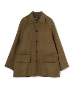 TOMORROWLAND / トゥモローランド ステンカラーコート | ウールダブルフェイス ステンカラーコート