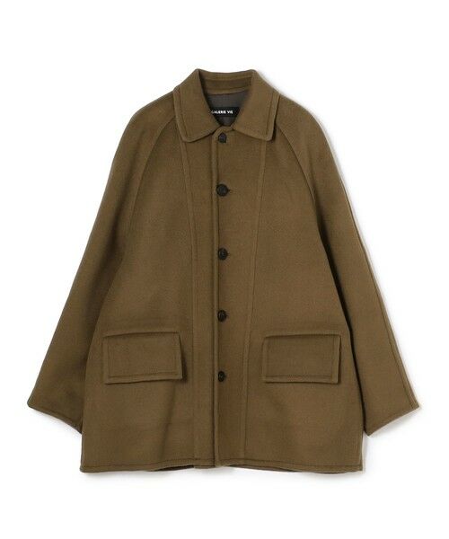 TOMORROWLAND / トゥモローランド ステンカラーコート | ウールダブルフェイス ステンカラーコート | 詳細1