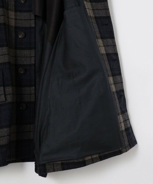 TOMORROWLAND / トゥモローランド ステンカラーコート | タータンウールツイード ステンカラーコート | 詳細3