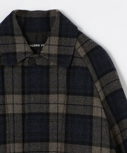 TOMORROWLAND / トゥモローランド ステンカラーコート | タータンウールツイード ステンカラーコート | 詳細4