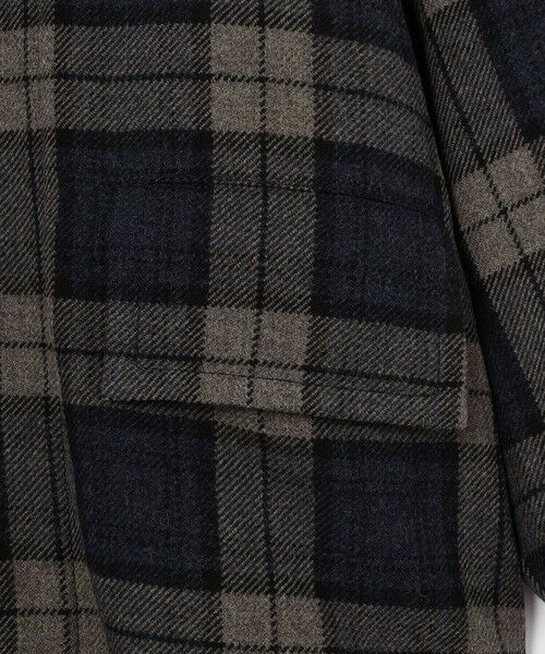 TOMORROWLAND / トゥモローランド ステンカラーコート | タータンウールツイード ステンカラーコート | 詳細6