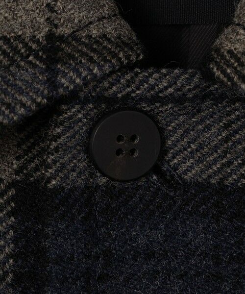 TOMORROWLAND / トゥモローランド ステンカラーコート | タータンウールツイード ステンカラーコート | 詳細9