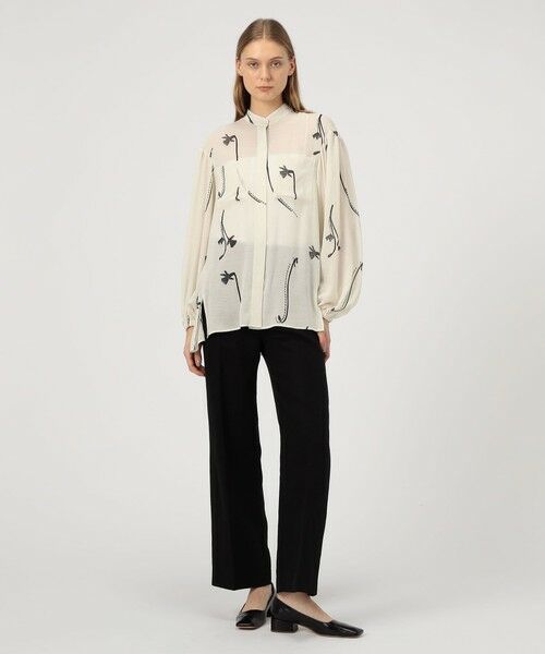 TOMORROWLAND / トゥモローランド シャツ・ブラウス(半袖以外) | シングルフラワープリント チュニックブラウス | 詳細1