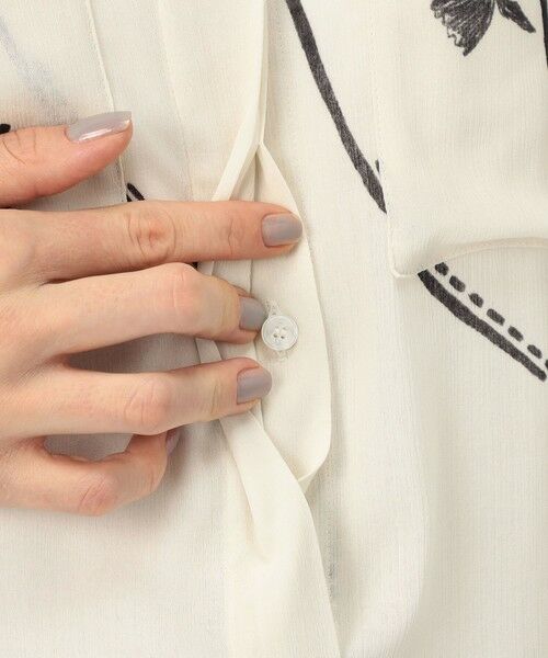 TOMORROWLAND / トゥモローランド シャツ・ブラウス(半袖以外) | シングルフラワープリント チュニックブラウス | 詳細10