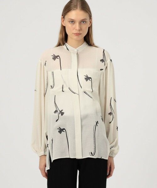 TOMORROWLAND / トゥモローランド シャツ・ブラウス(半袖以外) | シングルフラワープリント チュニックブラウス | 詳細2