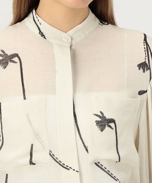 TOMORROWLAND / トゥモローランド シャツ・ブラウス(半袖以外) | シングルフラワープリント チュニックブラウス | 詳細5