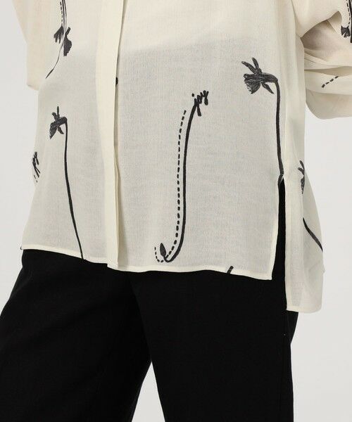 TOMORROWLAND / トゥモローランド シャツ・ブラウス(半袖以外) | シングルフラワープリント チュニックブラウス | 詳細9