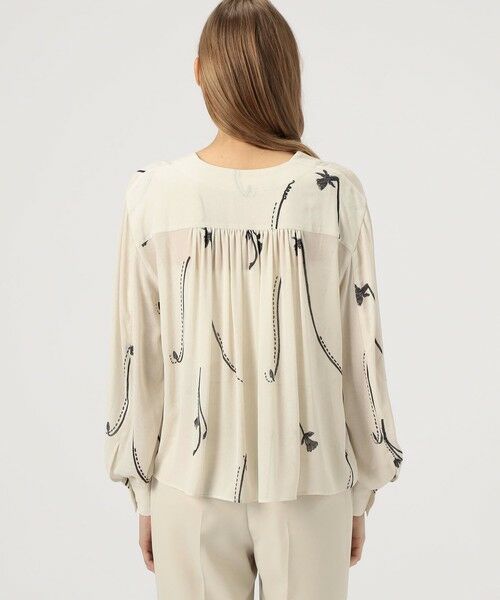 TOMORROWLAND / トゥモローランド シャツ・ブラウス | シングルフラワープリント Vショートブラウス | 詳細4