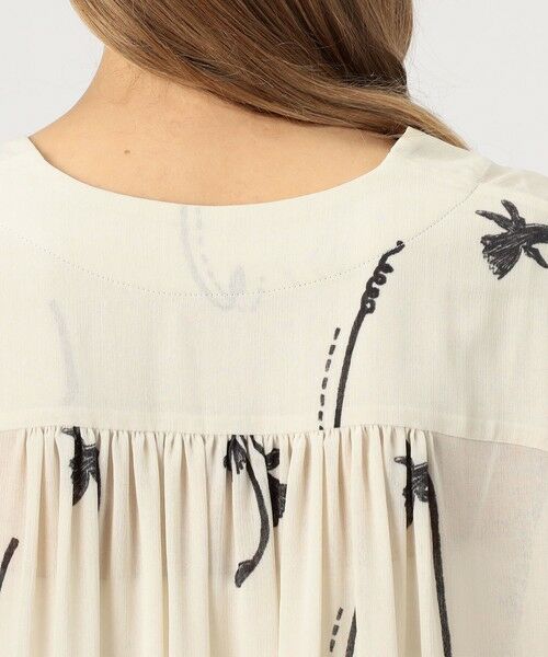 TOMORROWLAND / トゥモローランド シャツ・ブラウス | シングルフラワープリント Vショートブラウス | 詳細6