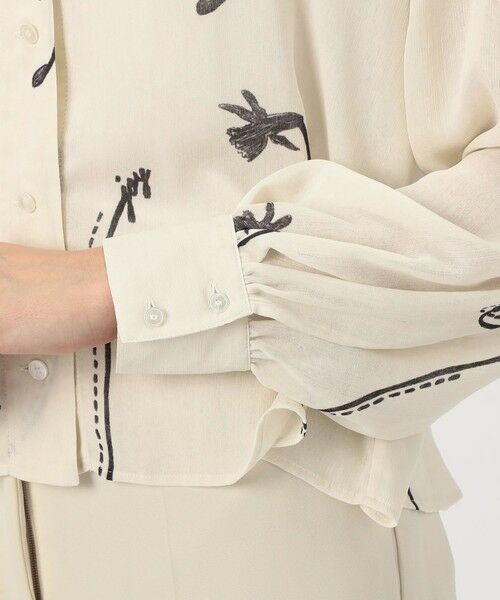 TOMORROWLAND / トゥモローランド シャツ・ブラウス | シングルフラワープリント Vショートブラウス | 詳細7