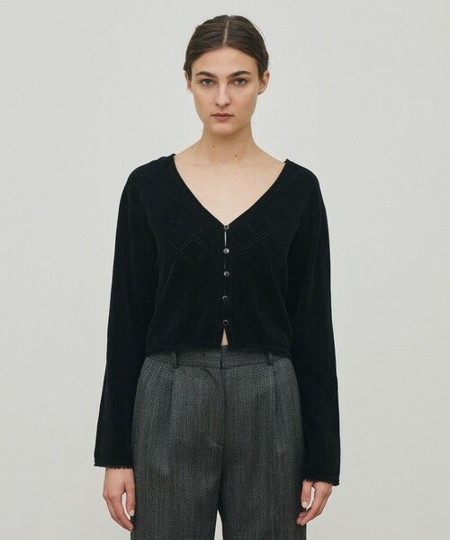 TOMORROWLAND / トゥモローランド カーディガン・ボレロ | コットンシェニールヤーン カーディガン | 詳細2