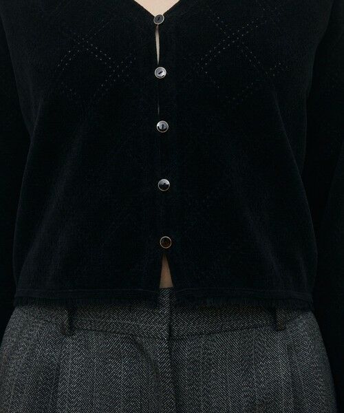 TOMORROWLAND / トゥモローランド カーディガン・ボレロ | コットンシェニールヤーン カーディガン | 詳細7