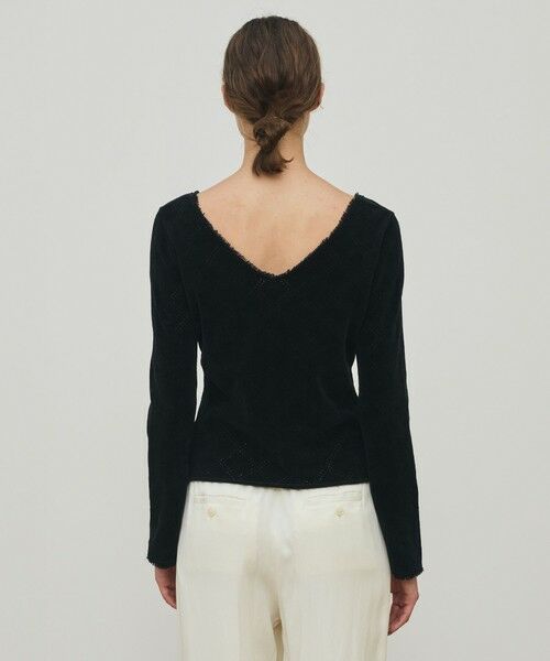 TOMORROWLAND / トゥモローランド ニット・セーター | コットンシェニールヤーン ラウンドネックプルオーバー | 詳細4