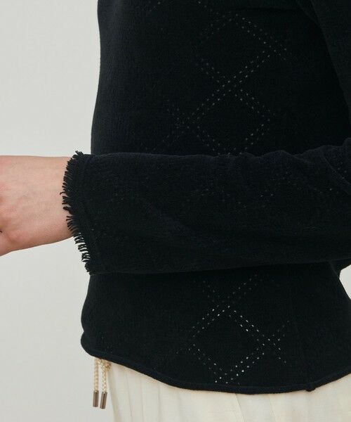 TOMORROWLAND / トゥモローランド ニット・セーター | コットンシェニールヤーン ラウンドネックプルオーバー | 詳細6