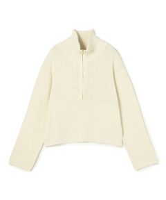 TOMORROWLAND / トゥモローランド ニット・セーター | カールヤーンニット ハーフジッププルオーバー