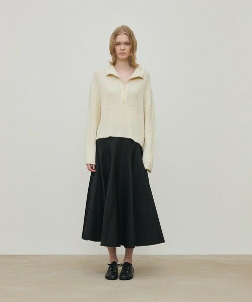 TOMORROWLAND / トゥモローランド ニット・セーター | カールヤーンニット ハーフジッププルオーバー | 詳細1