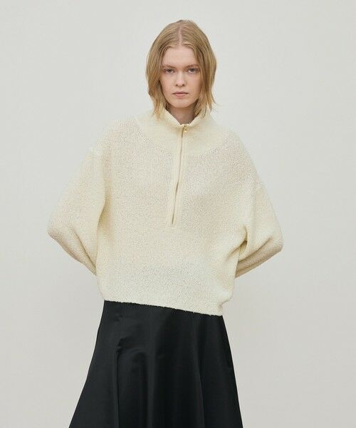 TOMORROWLAND / トゥモローランド ニット・セーター | カールヤーンニット ハーフジッププルオーバー | 詳細2