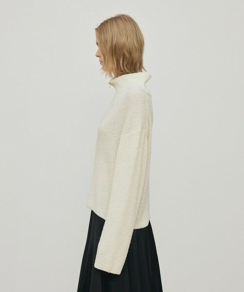 TOMORROWLAND / トゥモローランド ニット・セーター | カールヤーンニット ハーフジッププルオーバー | 詳細3