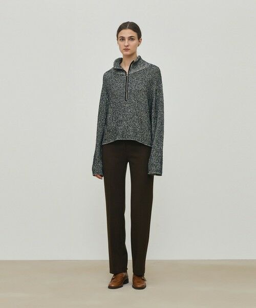 TOMORROWLAND / トゥモローランド ニット・セーター | カード×カールヤーンニット ハーフジッププルオーバー | 詳細1