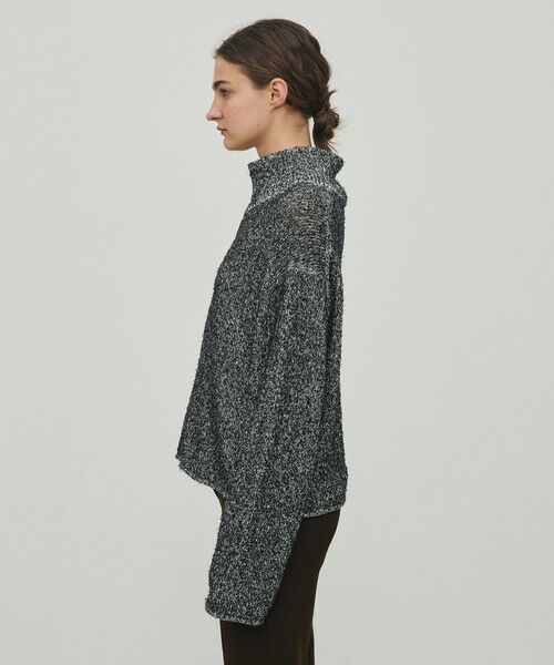 TOMORROWLAND / トゥモローランド ニット・セーター | カード×カールヤーンニット ハーフジッププルオーバー | 詳細3