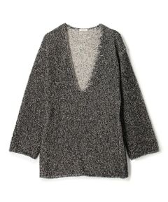 TOMORROWLAND / トゥモローランド ニット・セーター | カード×カールヤーンニット Vネックチュニックプルオーバー