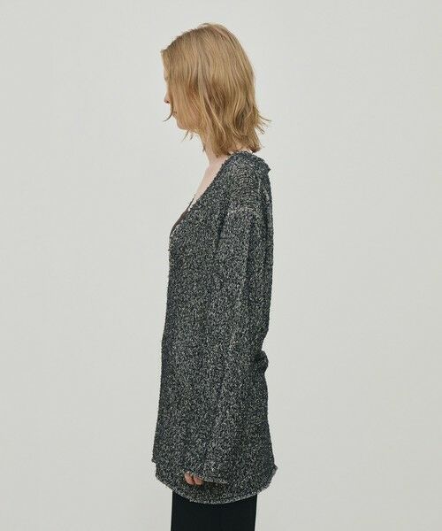 TOMORROWLAND / トゥモローランド ニット・セーター | カード×カールヤーンニット Vネックチュニックプルオーバー | 詳細3