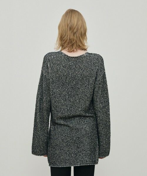 TOMORROWLAND / トゥモローランド ニット・セーター | カード×カールヤーンニット Vネックチュニックプルオーバー | 詳細4