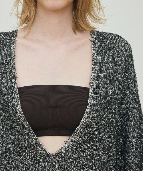 TOMORROWLAND / トゥモローランド ニット・セーター | カード×カールヤーンニット Vネックチュニックプルオーバー | 詳細5