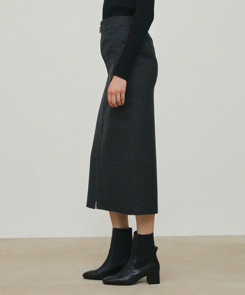 TOMORROWLAND / トゥモローランド ロング・マキシ丈スカート | ダブルフェイスツイル ダブルジップ タイトスカート | 詳細11